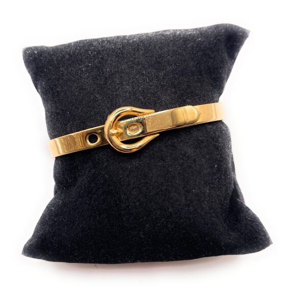 Buckle Up Gold Premier Designs Bracelet - Picture 1 of 2